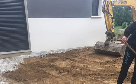 Travaux de terrassement à Amiens